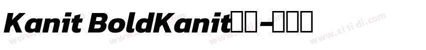 Kanit BoldKanit粗体字体转换